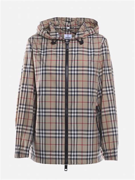 burberry taffeta check jacket